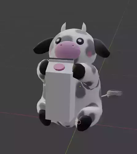 cute cow model
