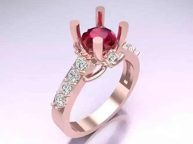 Diamond Ring - Womens Rings -N128350 V04