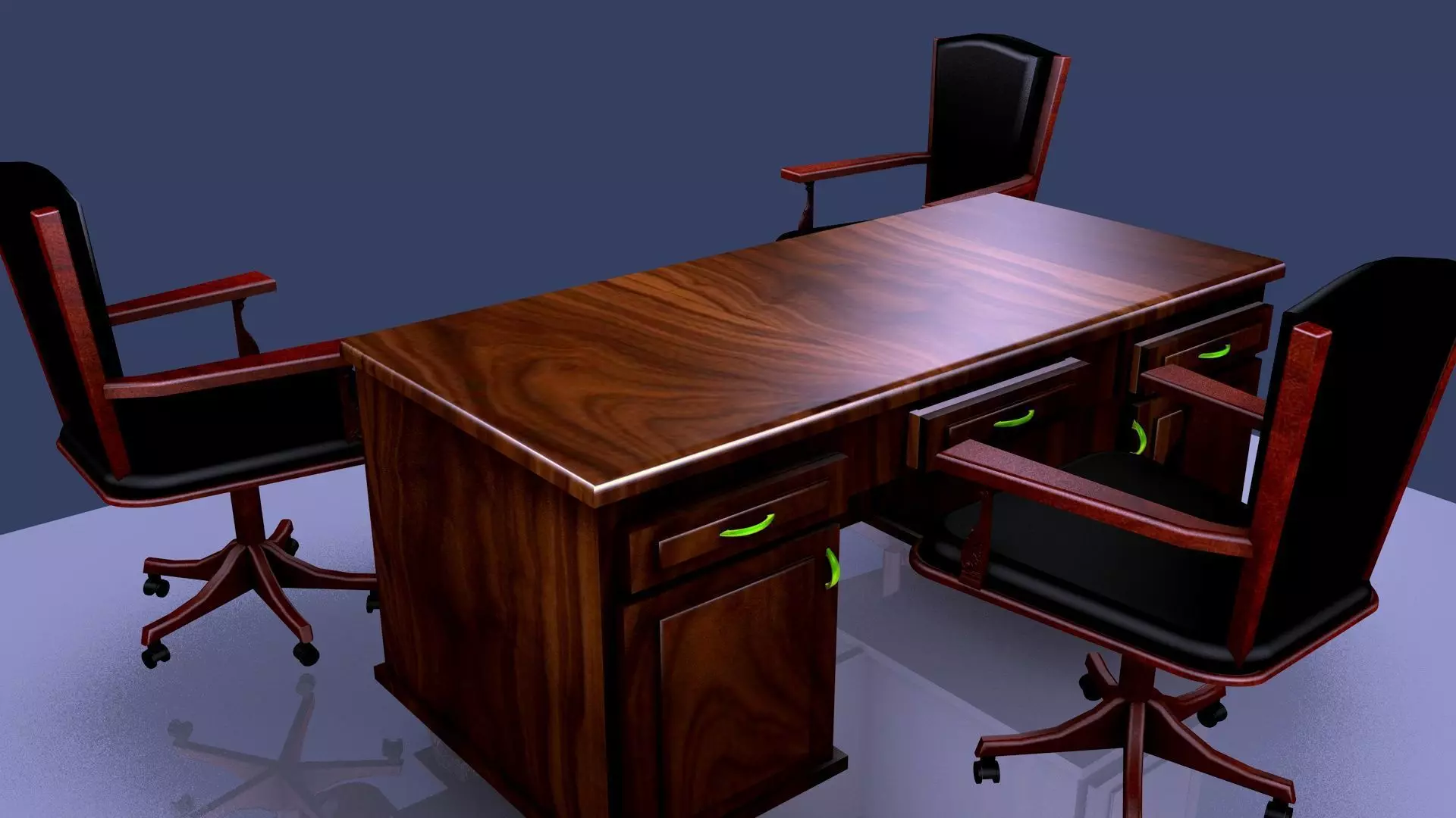 OFFICE ROOM SET 3D model_0