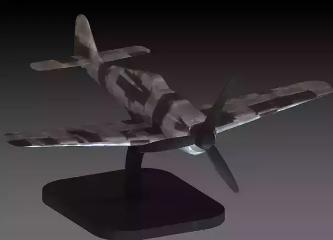 German World War II fighter aircraft 3D print model