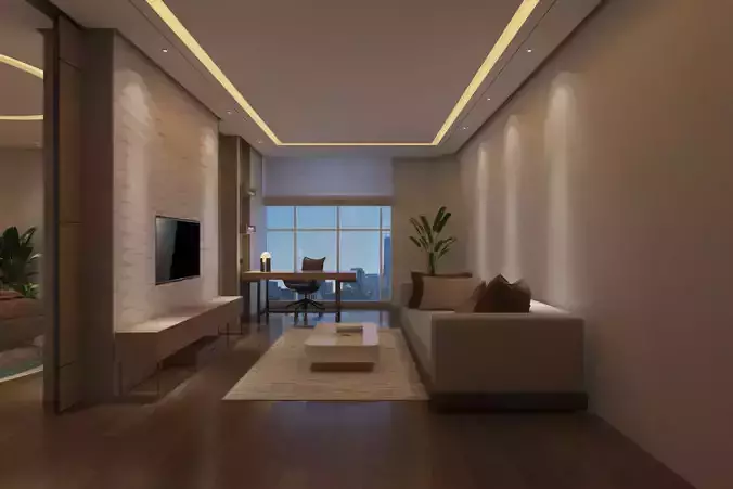studio apartment 3D model