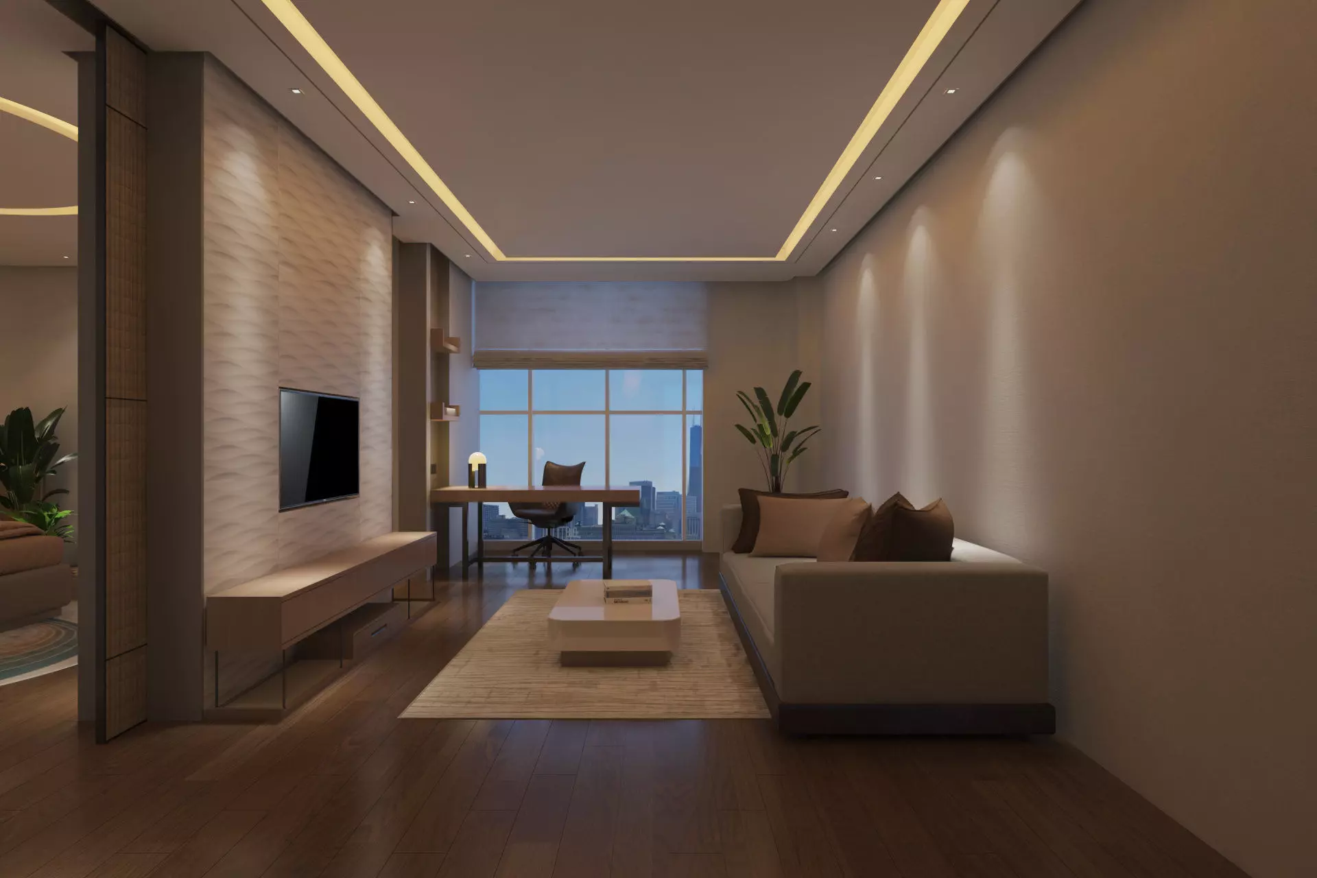 studio apartment 3D model_0