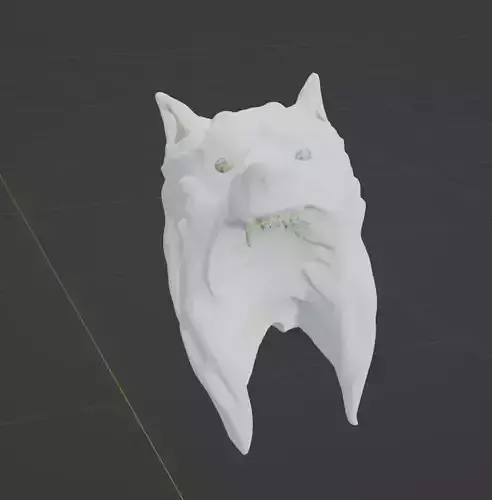 wolf headdress 3D model