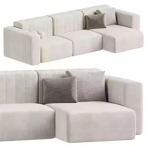 Sofa with chaise longue 