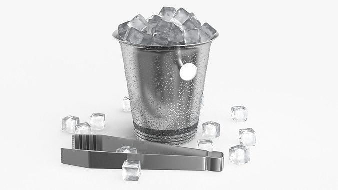 Ice Cube Bucket 3D model 6
