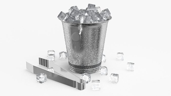 Ice Cube Bucket 3D model 7