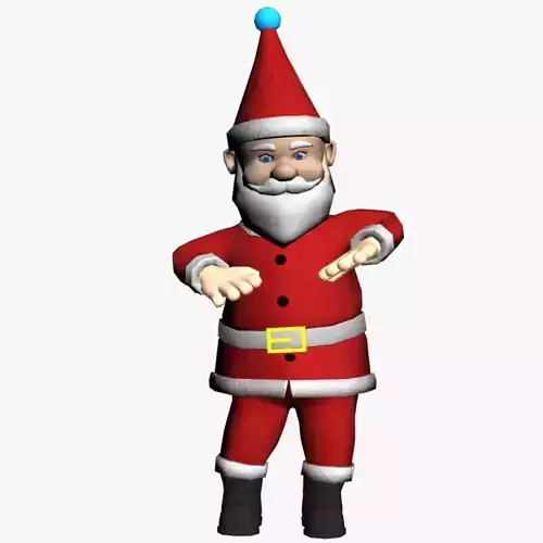 Santa Claus Christmas Dance Animated 3D model