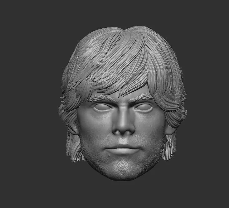 Luke Skywalker - Headsculpt for Action Figures 3D print model_0
