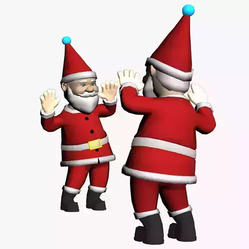 Santa Claus Christmas Dance Animated 3D model