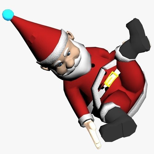 Santa Claus Christmas Dance Animated 3D model 3D model