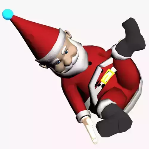 Santa Claus Christmas Dance Animated 3D model