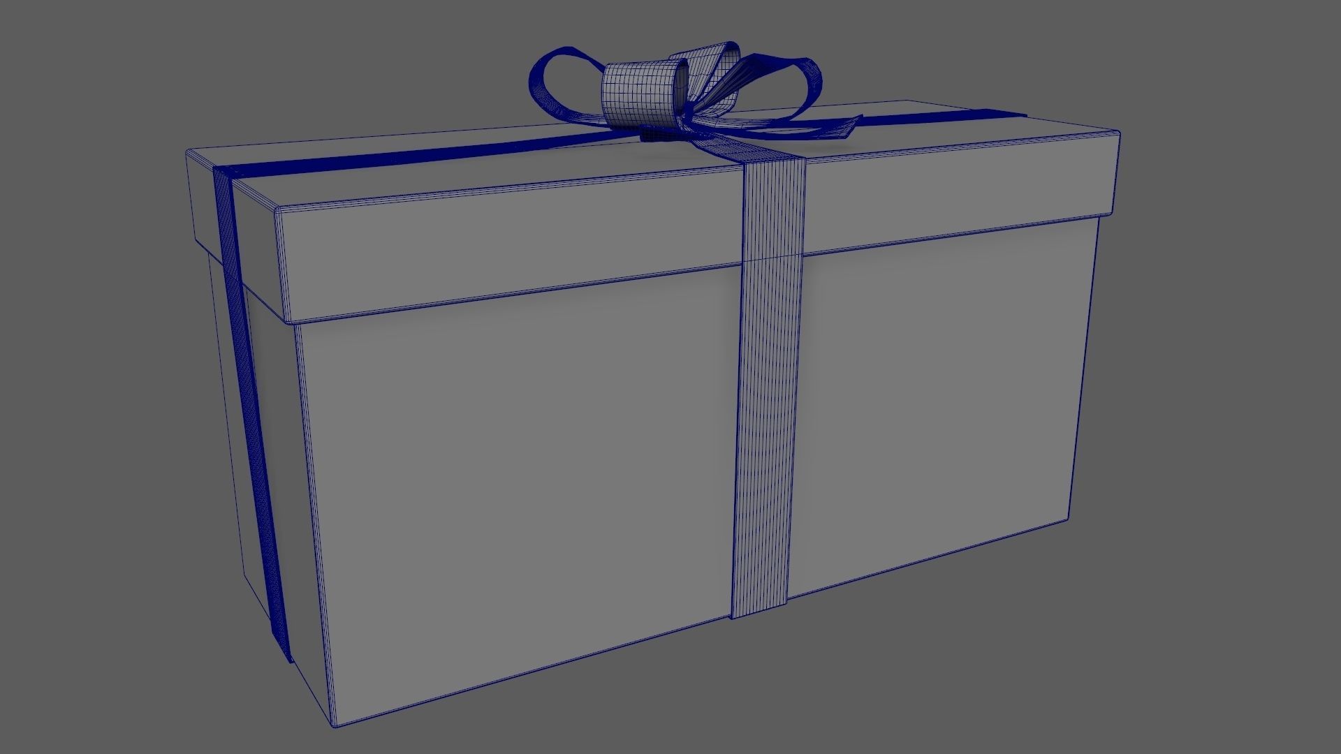 Christmas Gift Box 05 - V1 Low-poly 3D model_17