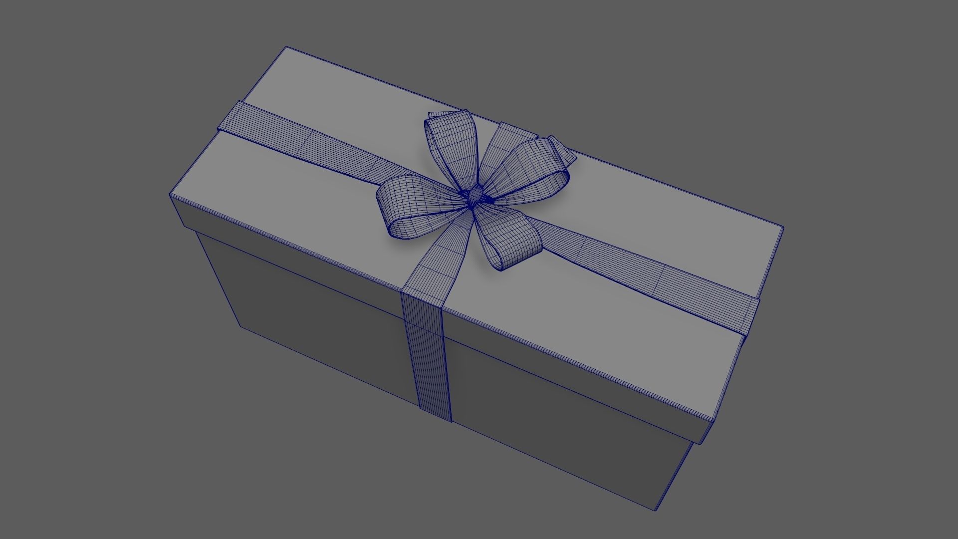 Christmas Gift Box 05 - V1 Low-poly 3D model_20