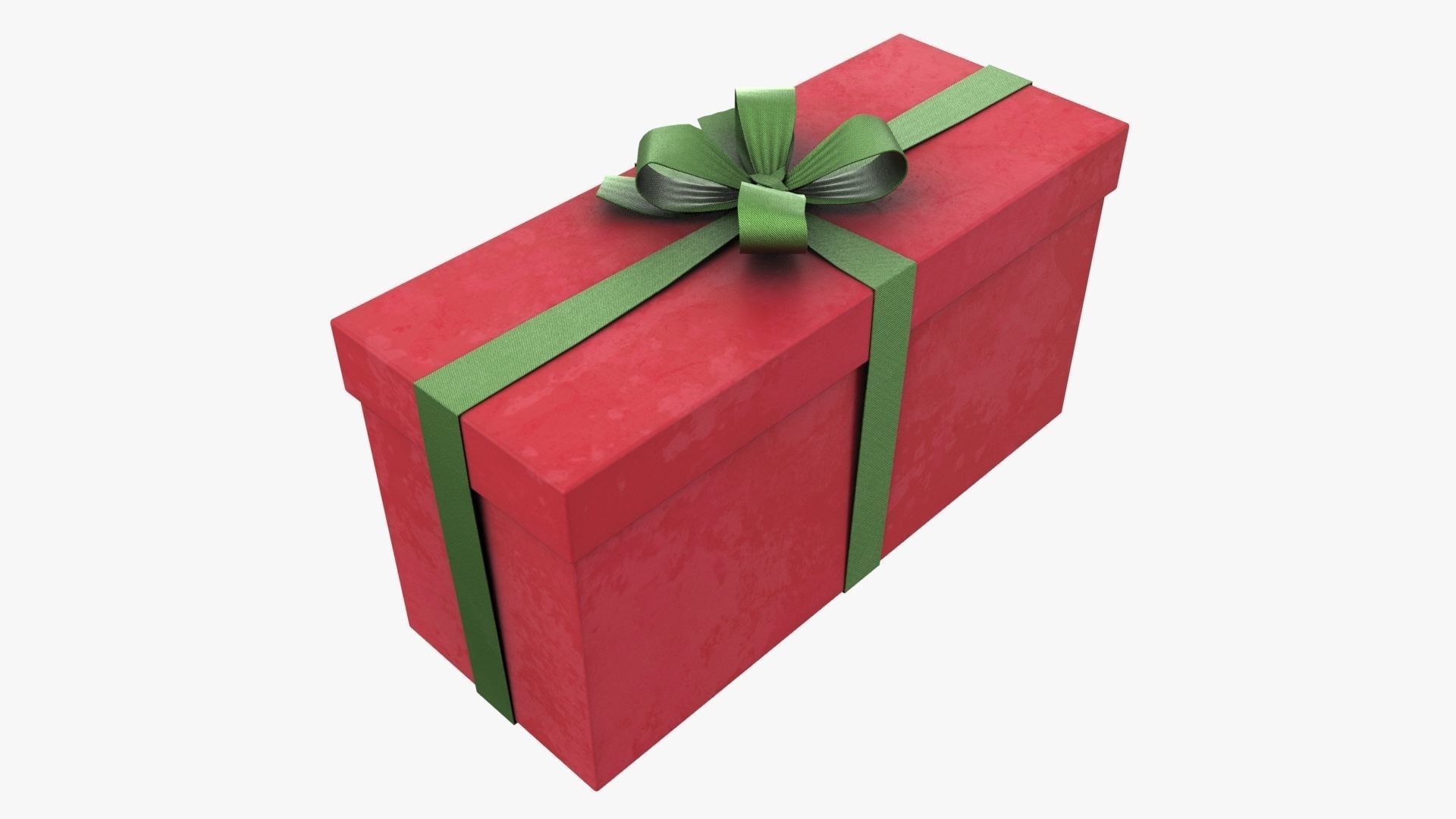Christmas Gift Box 05 - V1 Low-poly 3D model_3