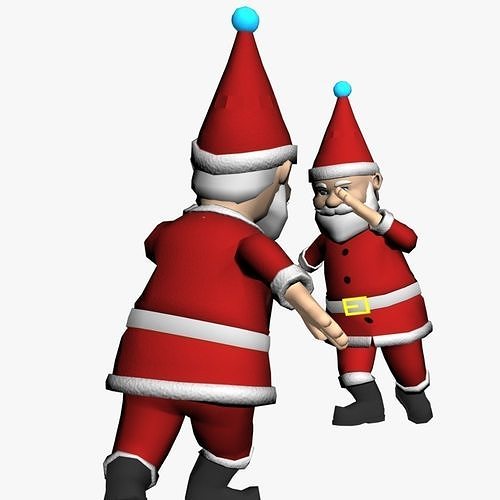 Santa Claus Christmas Dance Animated 3D model 3D model