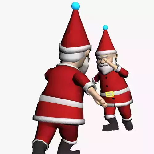 Santa Claus Christmas Dance Animated 3D model