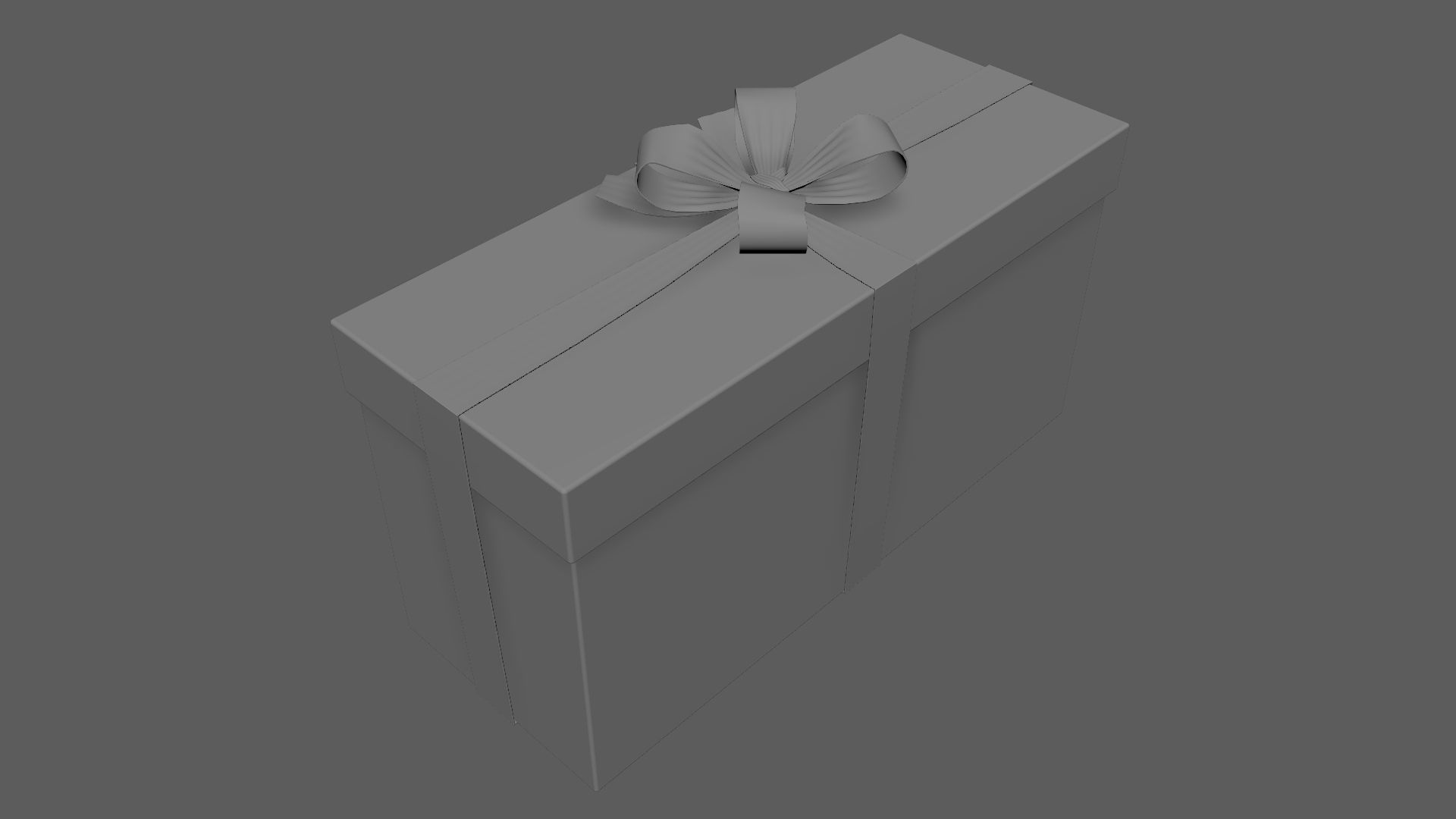 Christmas Gift Box 05 - V13 Low-poly 3D model_7