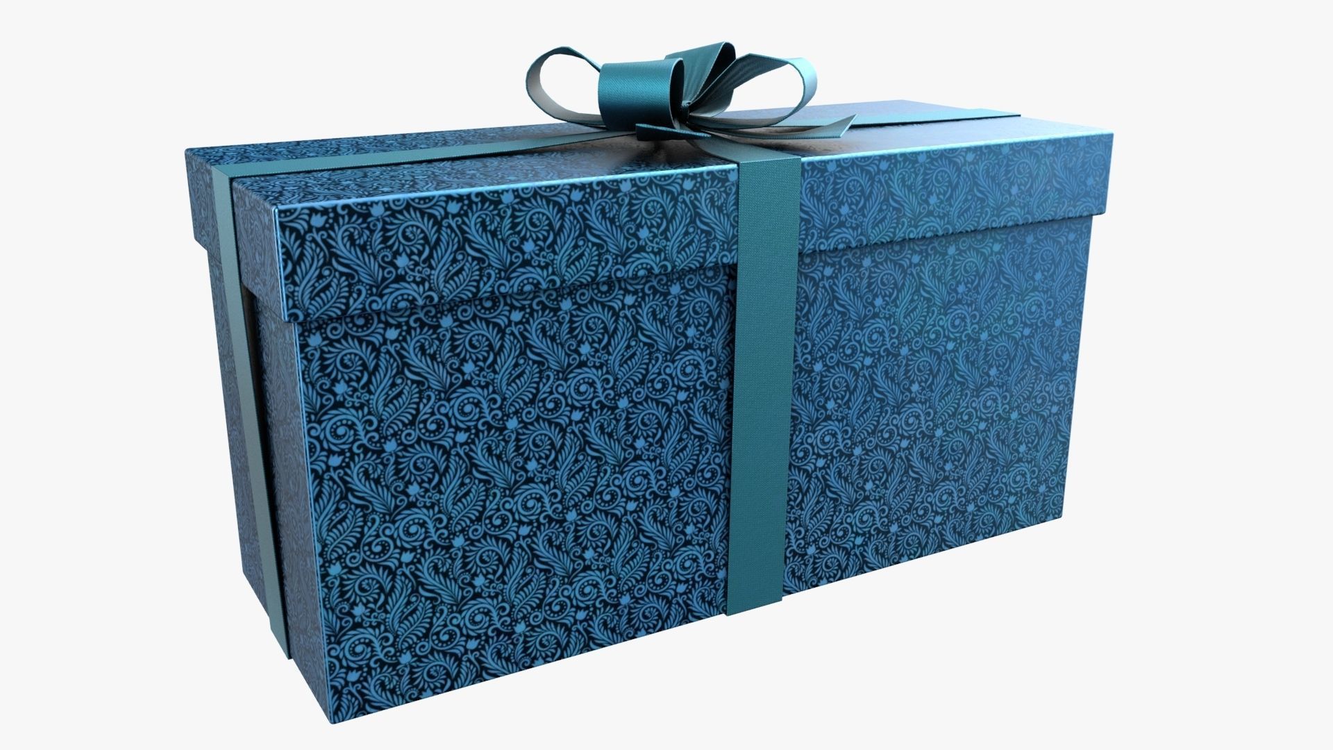 Christmas Gift Box 05 - V13 Low-poly 3D model_1