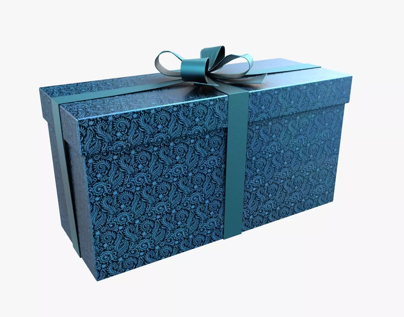 Christmas Gift Box 05 - V13 Low-poly 3D model_0