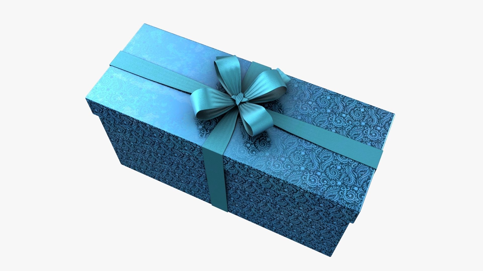 Christmas Gift Box 05 - V13 Low-poly 3D model_4