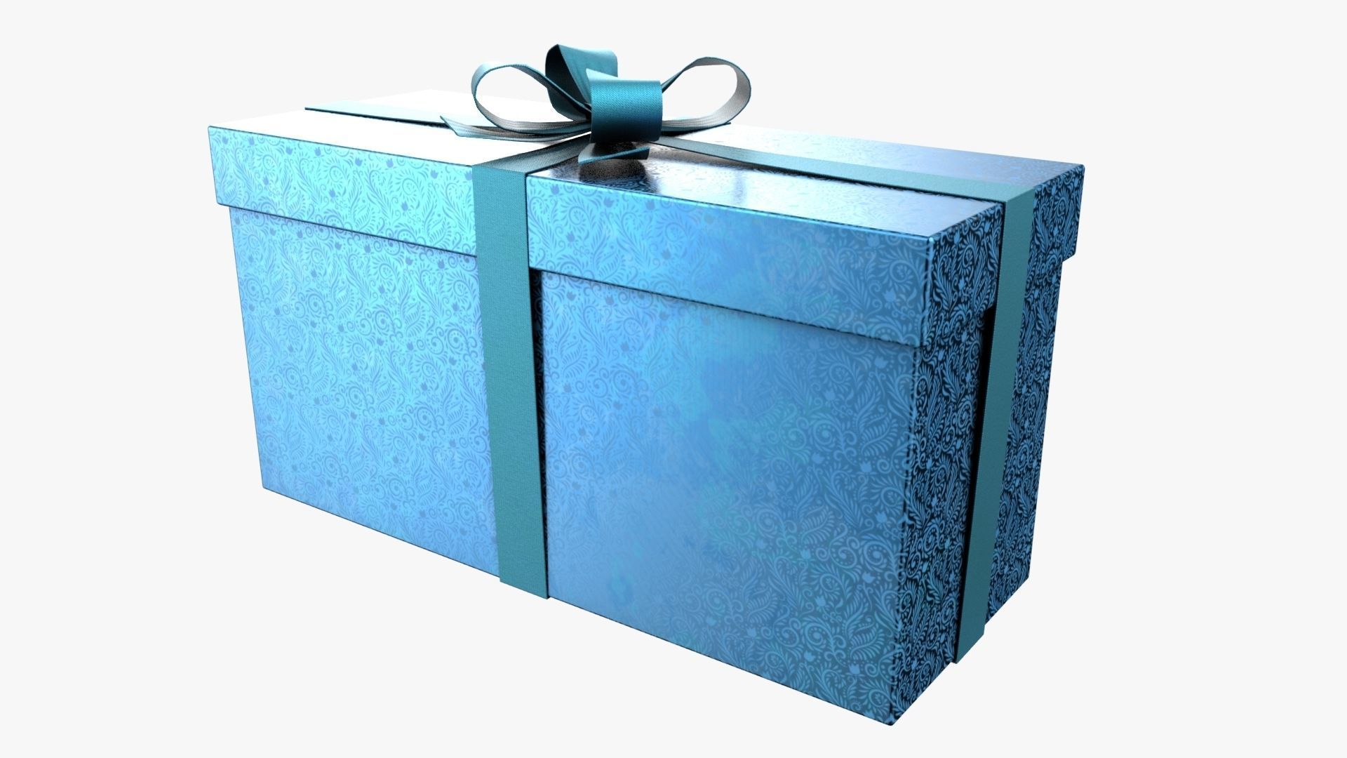 Christmas Gift Box 05 - V13 Low-poly 3D model_2
