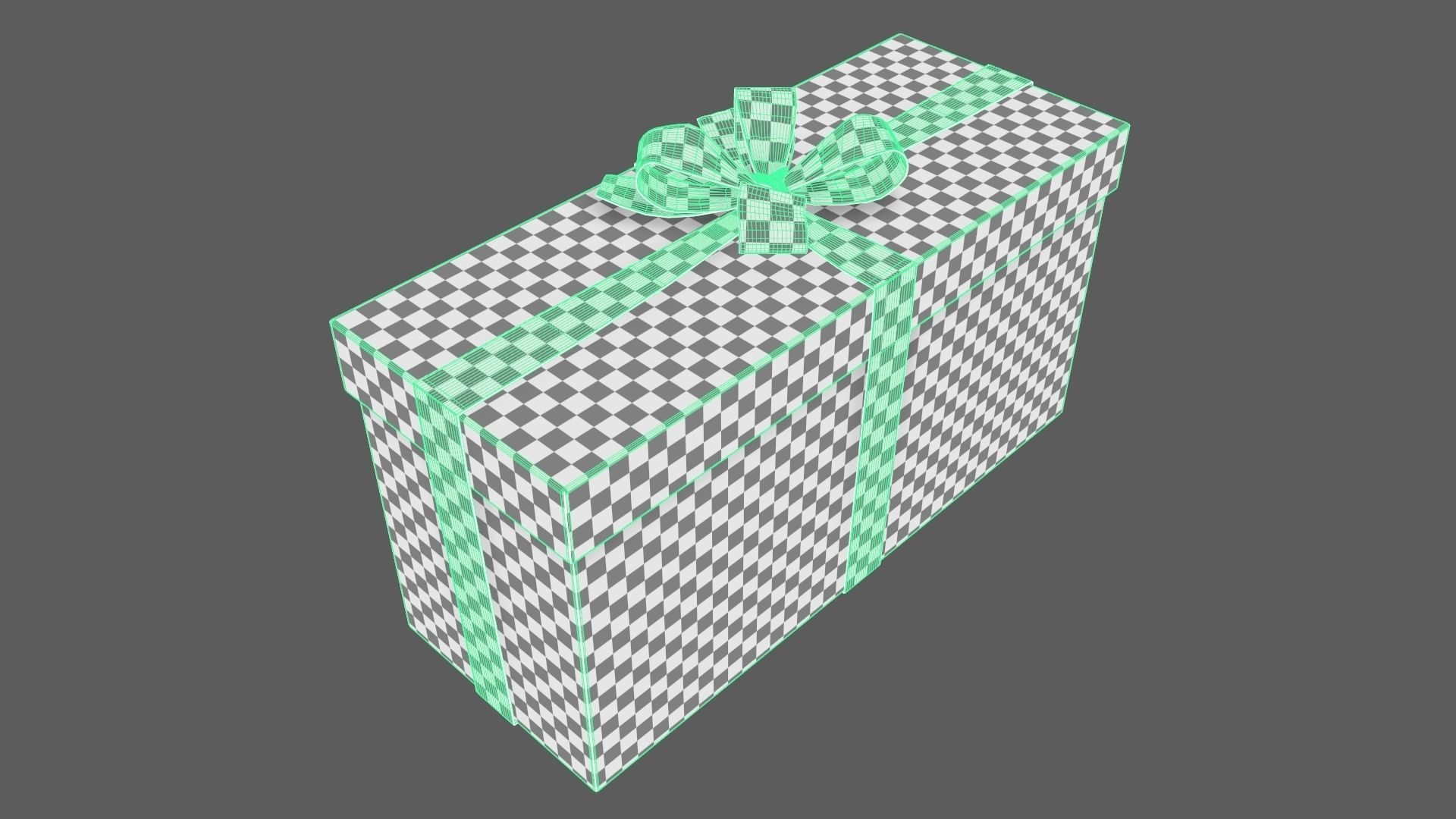 Christmas Gift Box 05 - V13 Low-poly 3D model_11