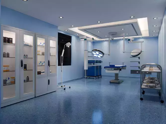 Hospital operating room 4 3D model