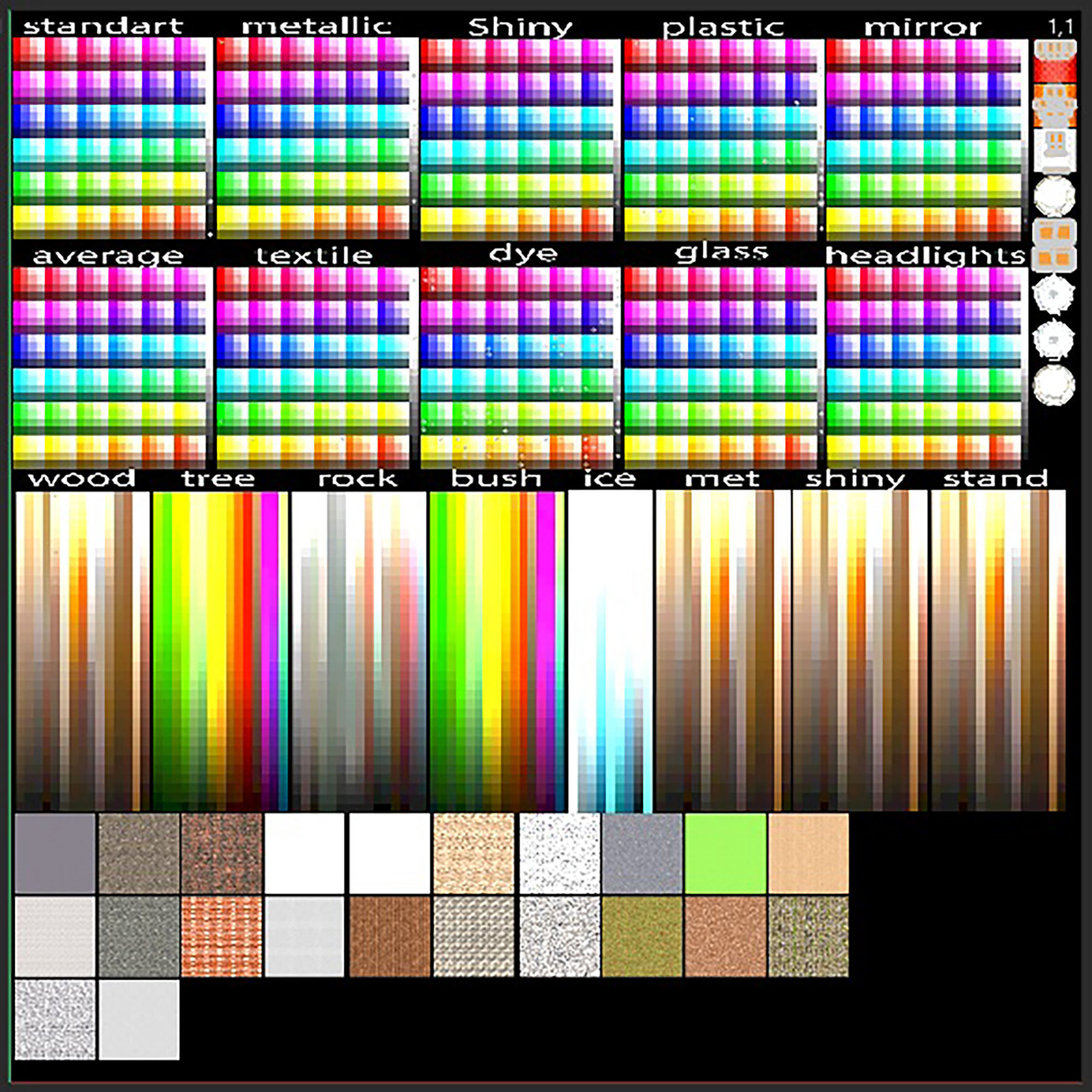 set of trucks and trailers Low-poly 3D model_32