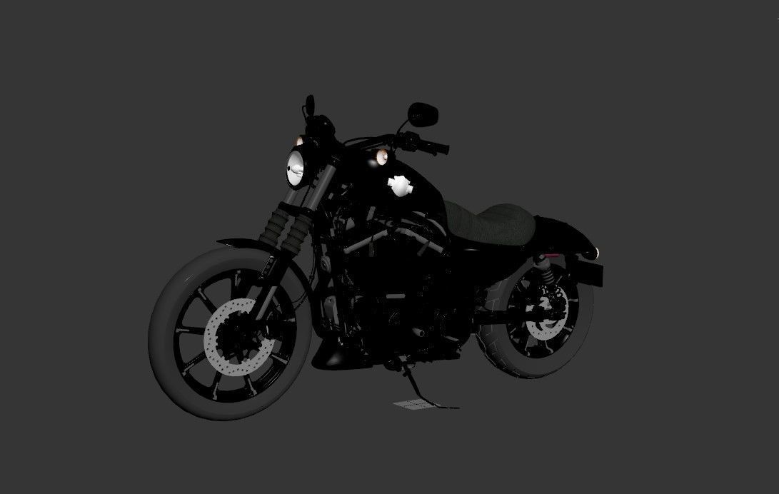 Harley Davidson Iron 883 3D model 3D model_9