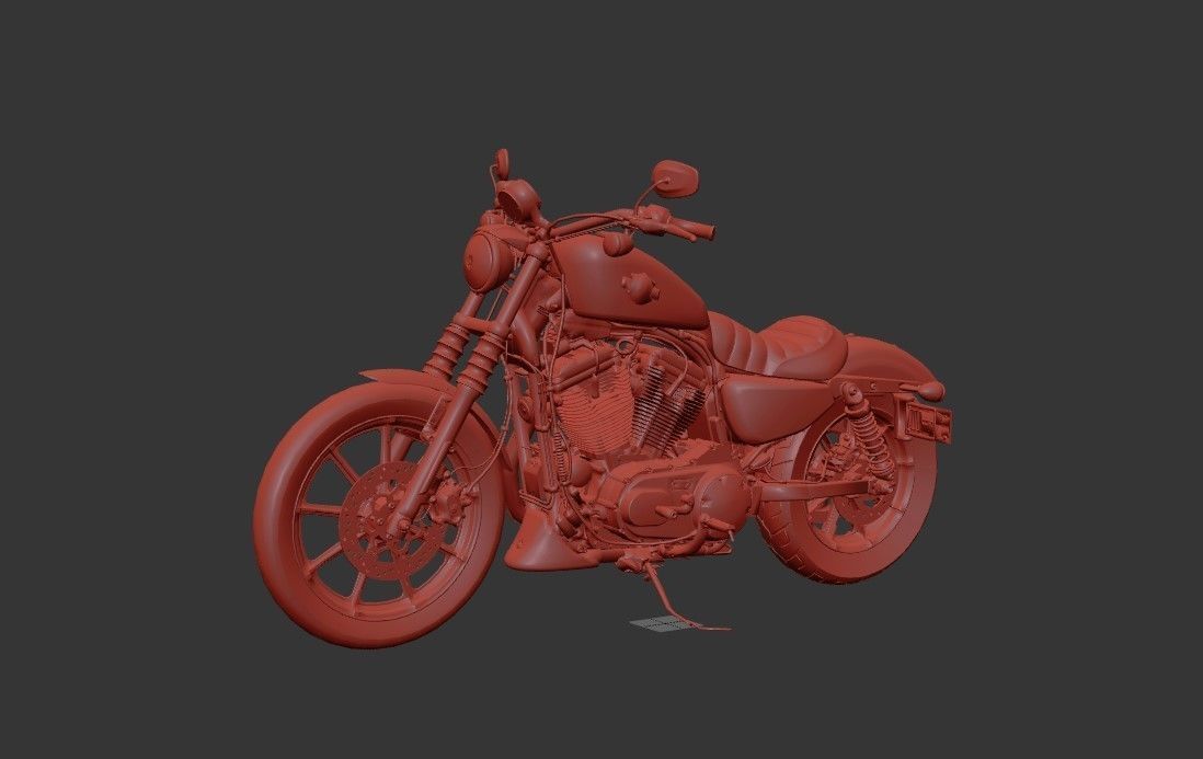 Harley Davidson Iron 883 3D model 3D model_10