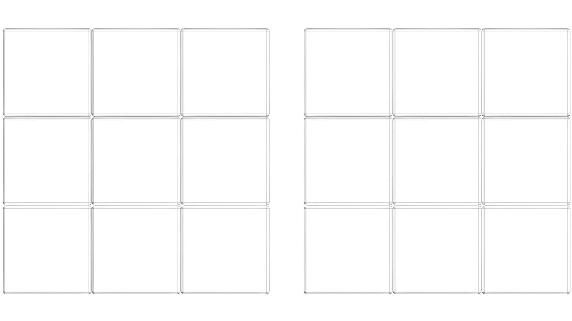 Rubiks Cubes Set With Minecraft Blocks 3D model_22