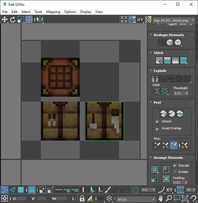 Rubiks Cubes Set With Minecraft Blocks 3D model_34