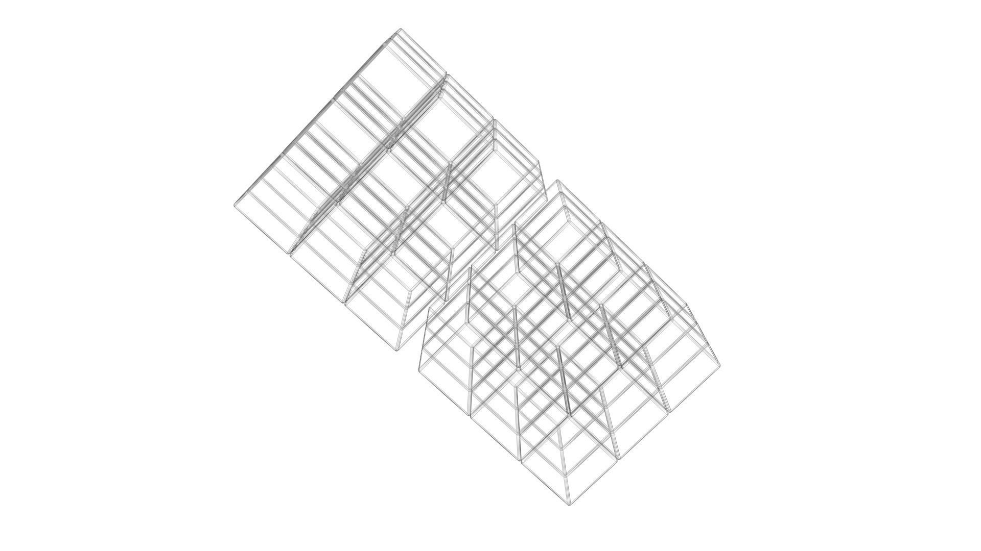 Rubiks Cubes Set With Minecraft Blocks 3D model_21
