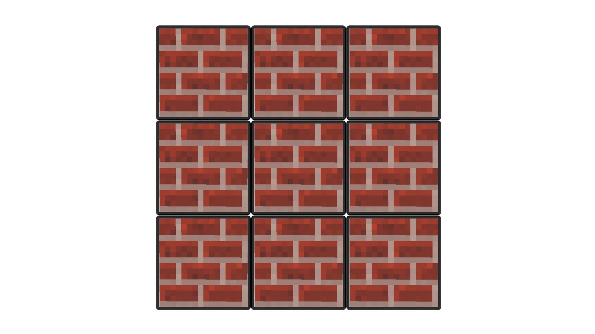 Rubiks Cubes Set With Minecraft Blocks 3D model_11