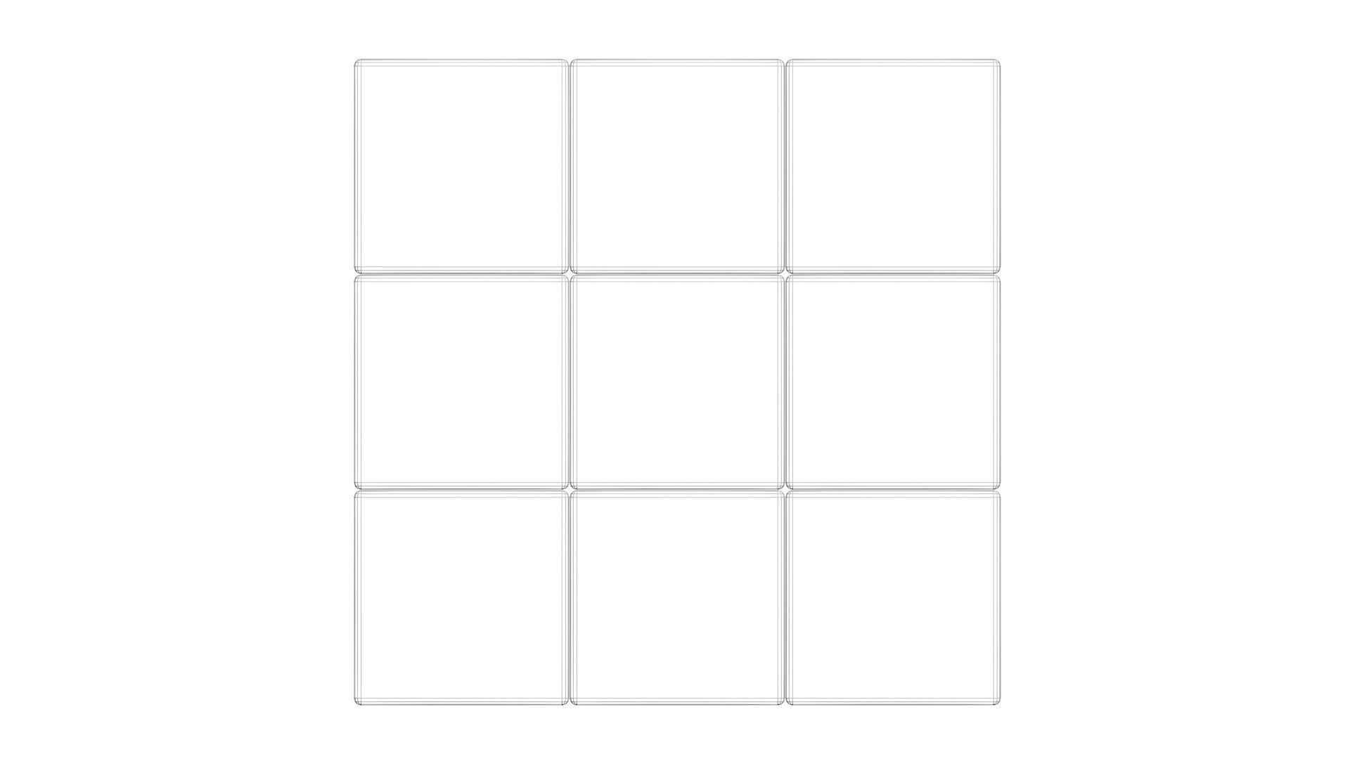 Rubiks Cubes Set With Minecraft Blocks 3D model_23