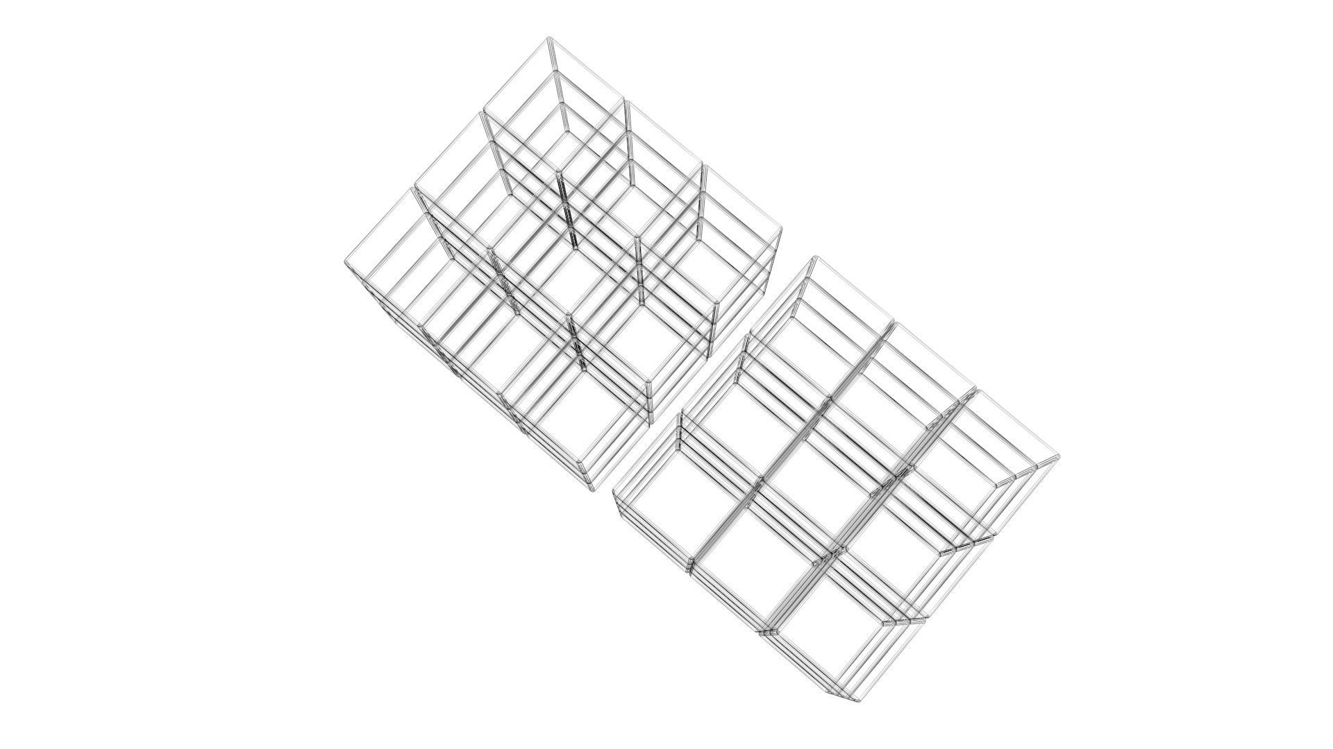 Rubiks Cubes Set With Minecraft Blocks 3D model_20