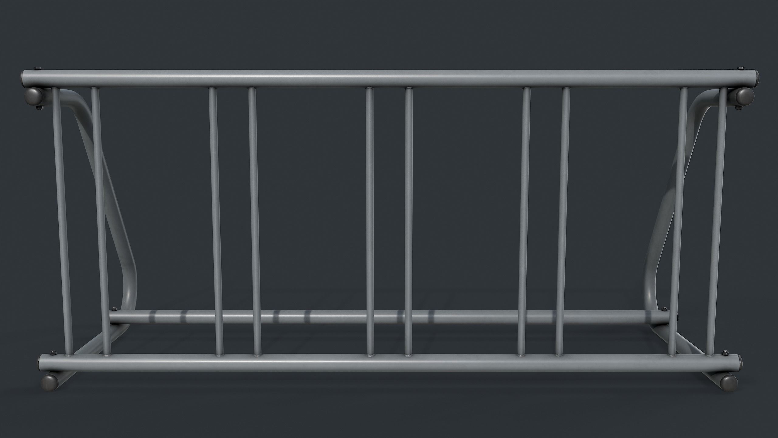 Bike Rack 9 PBR Game Ready Low-poly 3D model_18