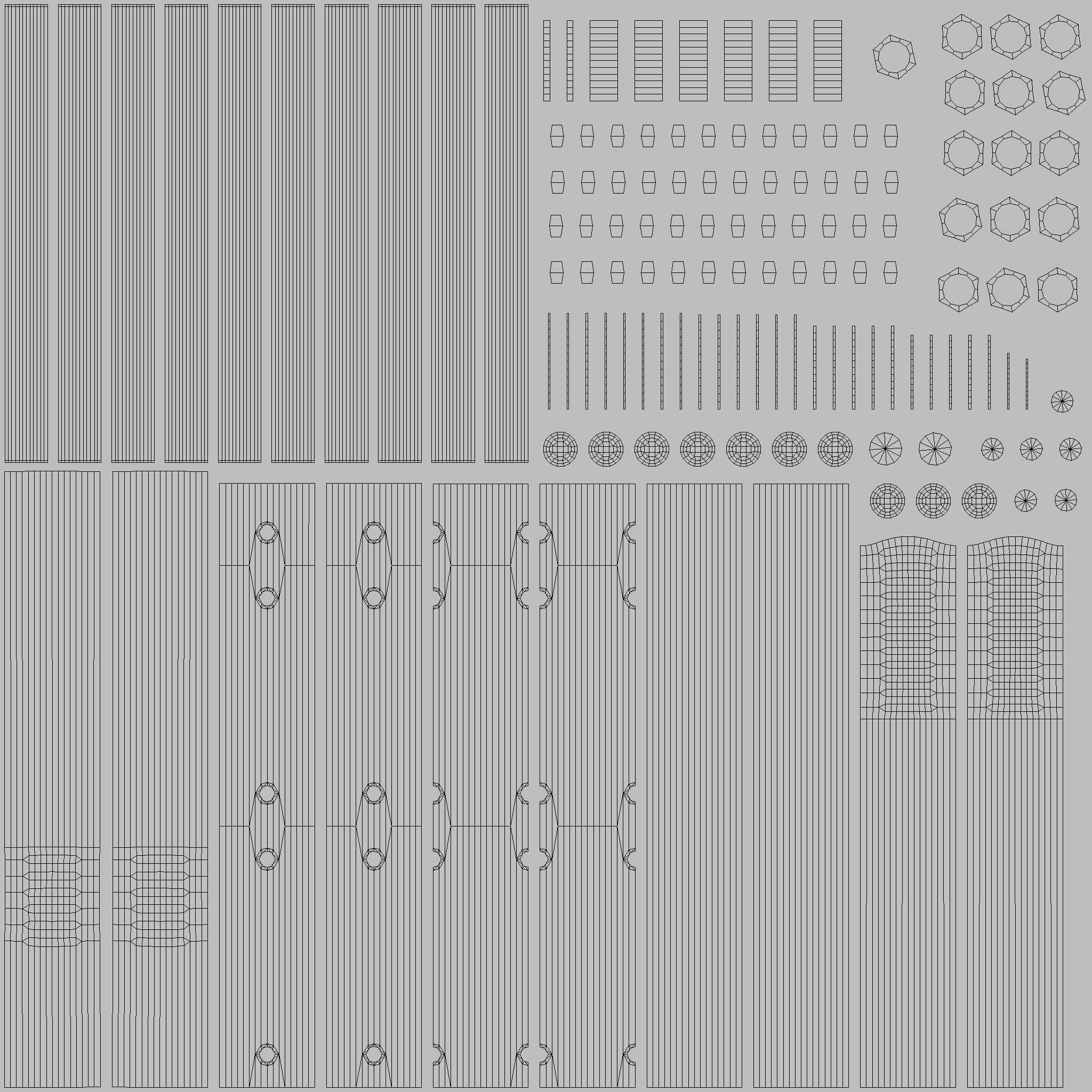 Bike Rack 9 PBR Game Ready Low-poly 3D model_25