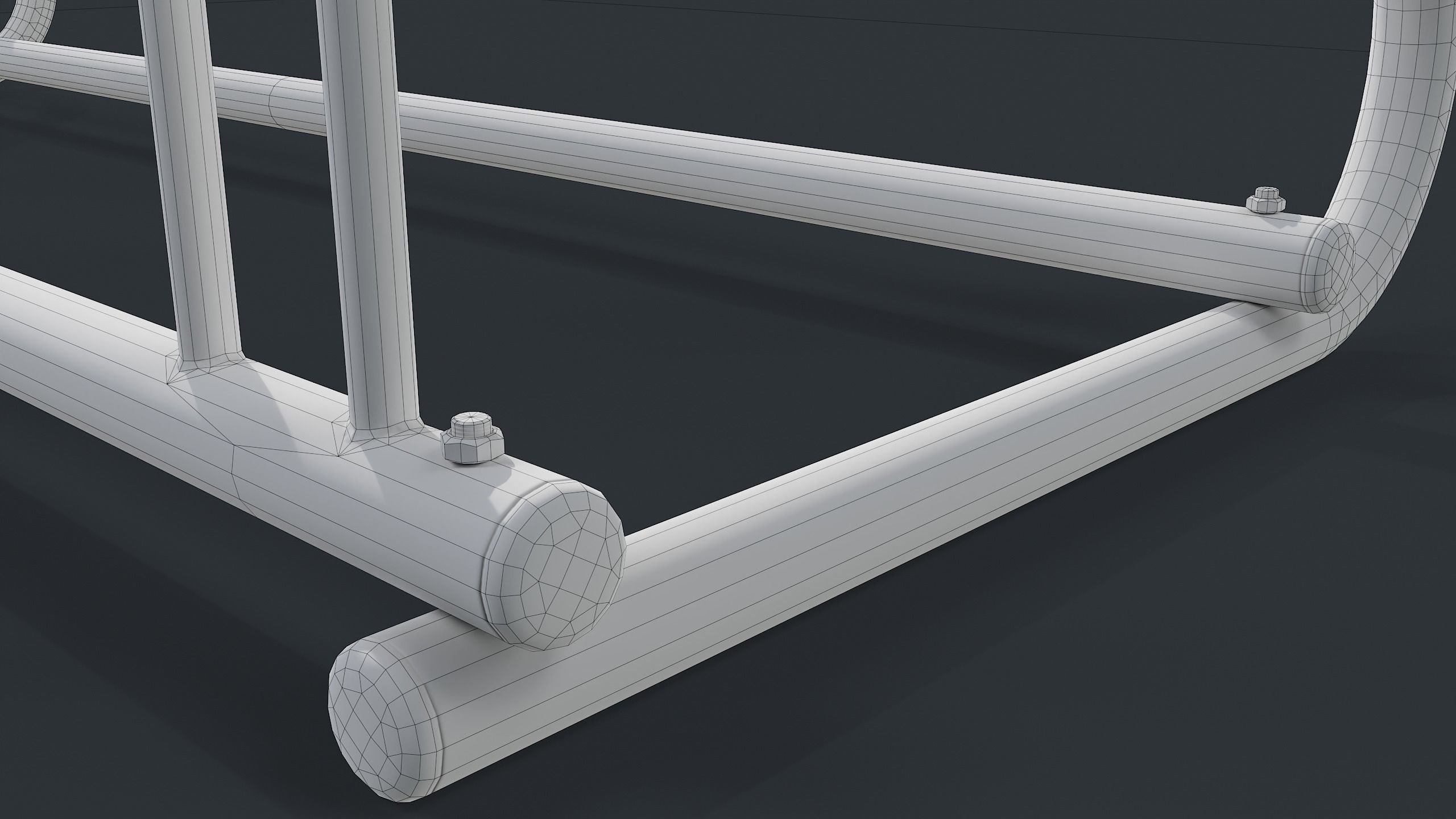 Bike Rack 9 PBR Game Ready Low-poly 3D model_23