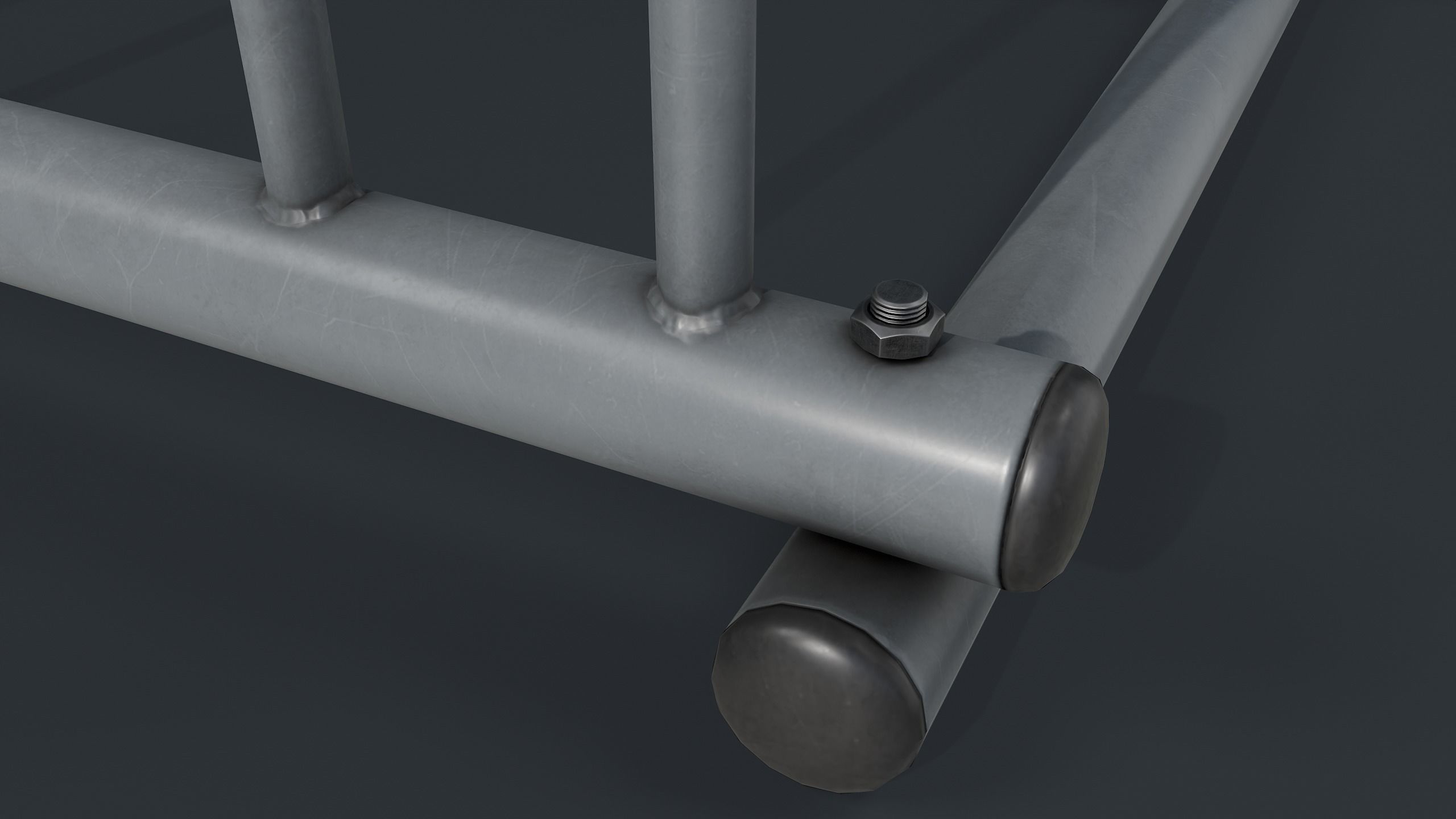 Bike Rack 9 PBR Game Ready Low-poly 3D model_14