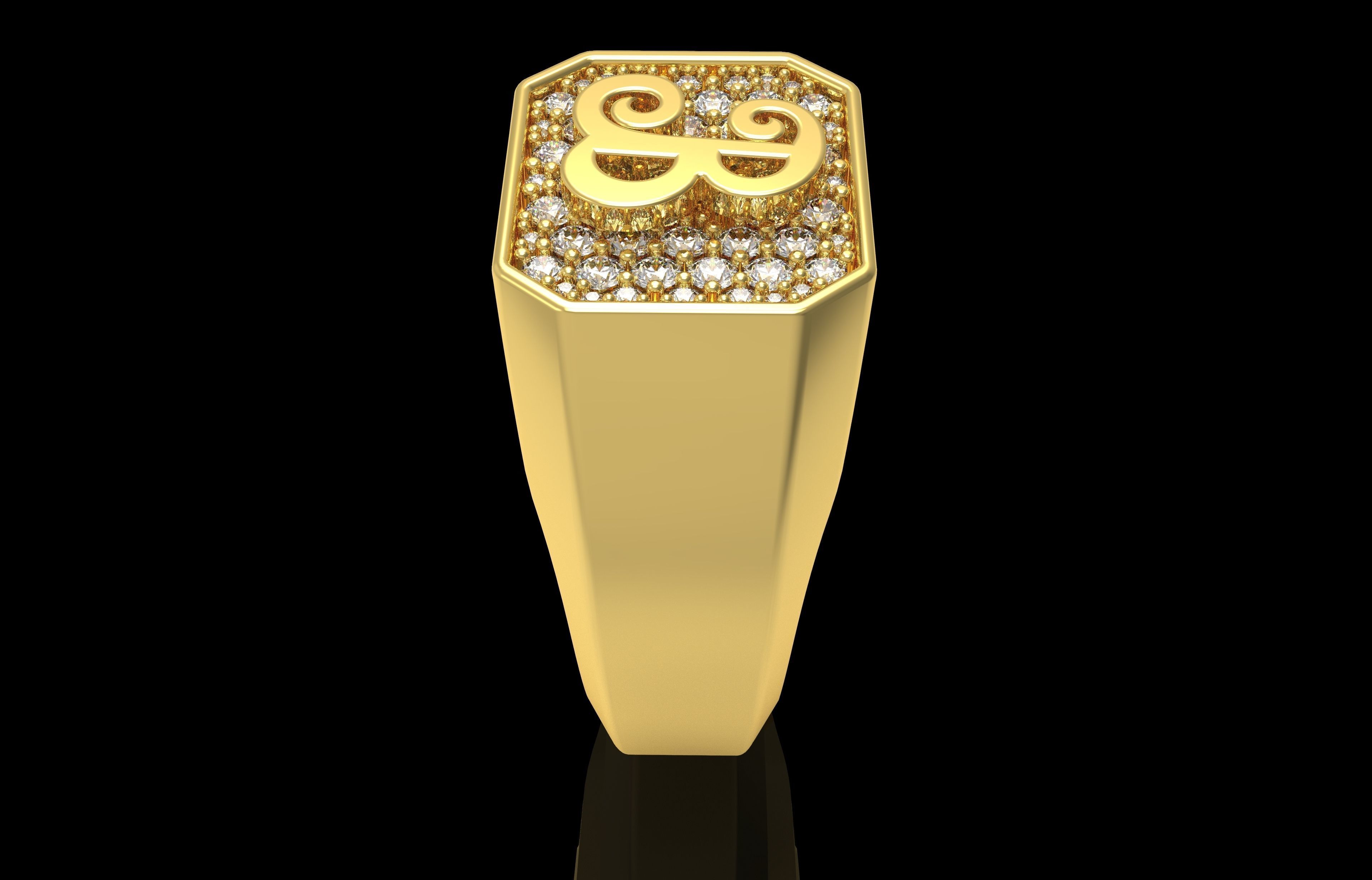 Ring Number 24 3D print model_28