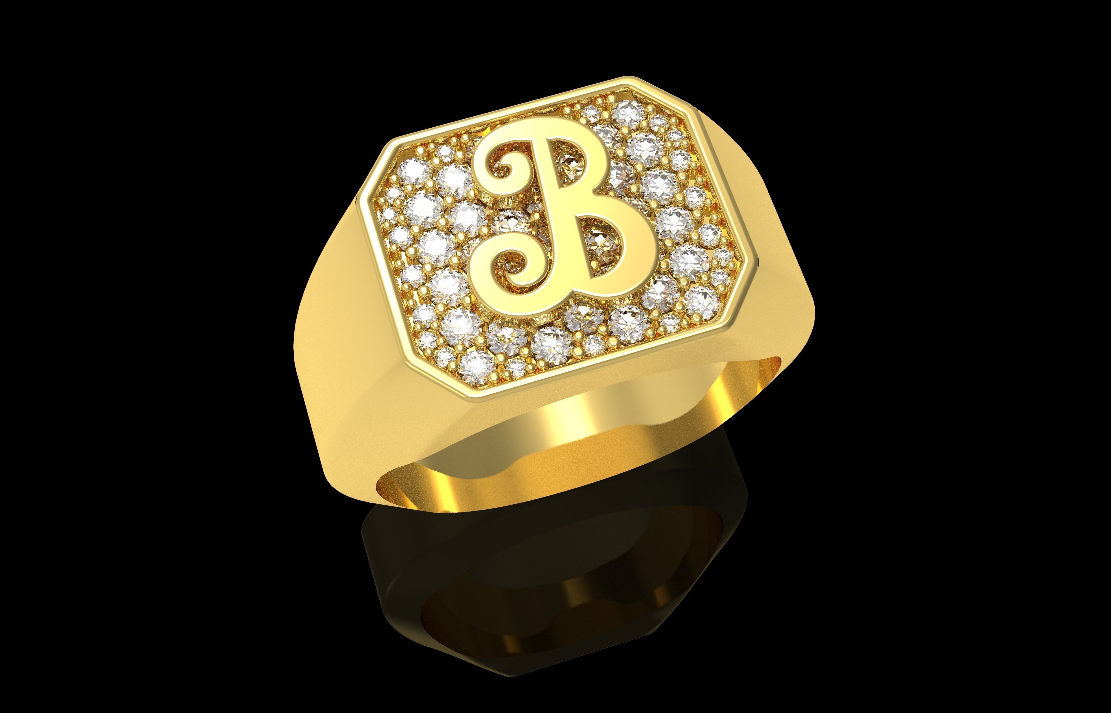 Ring Number 24 3D print model_38