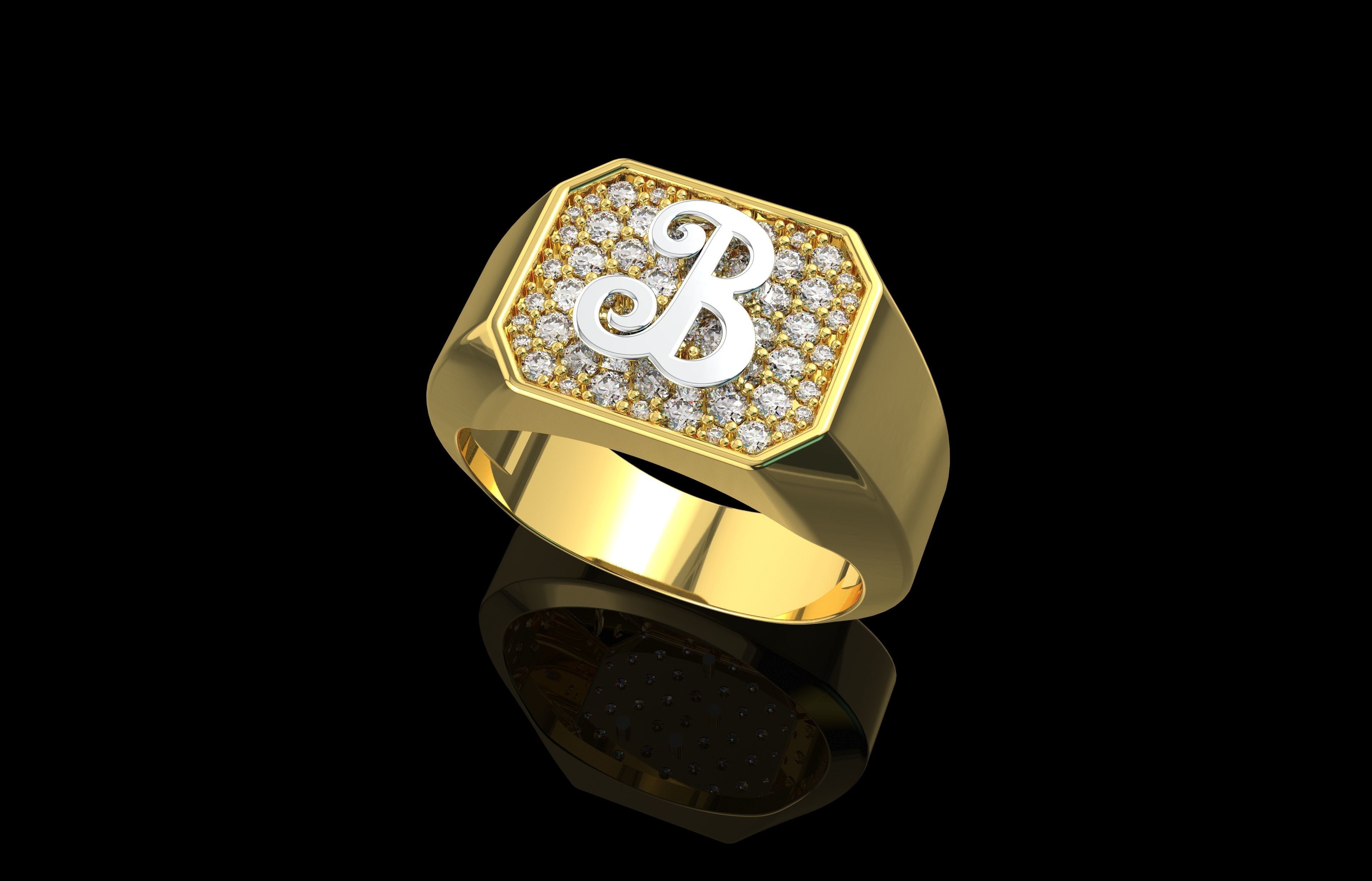 Ring Number 24 3D print model_3