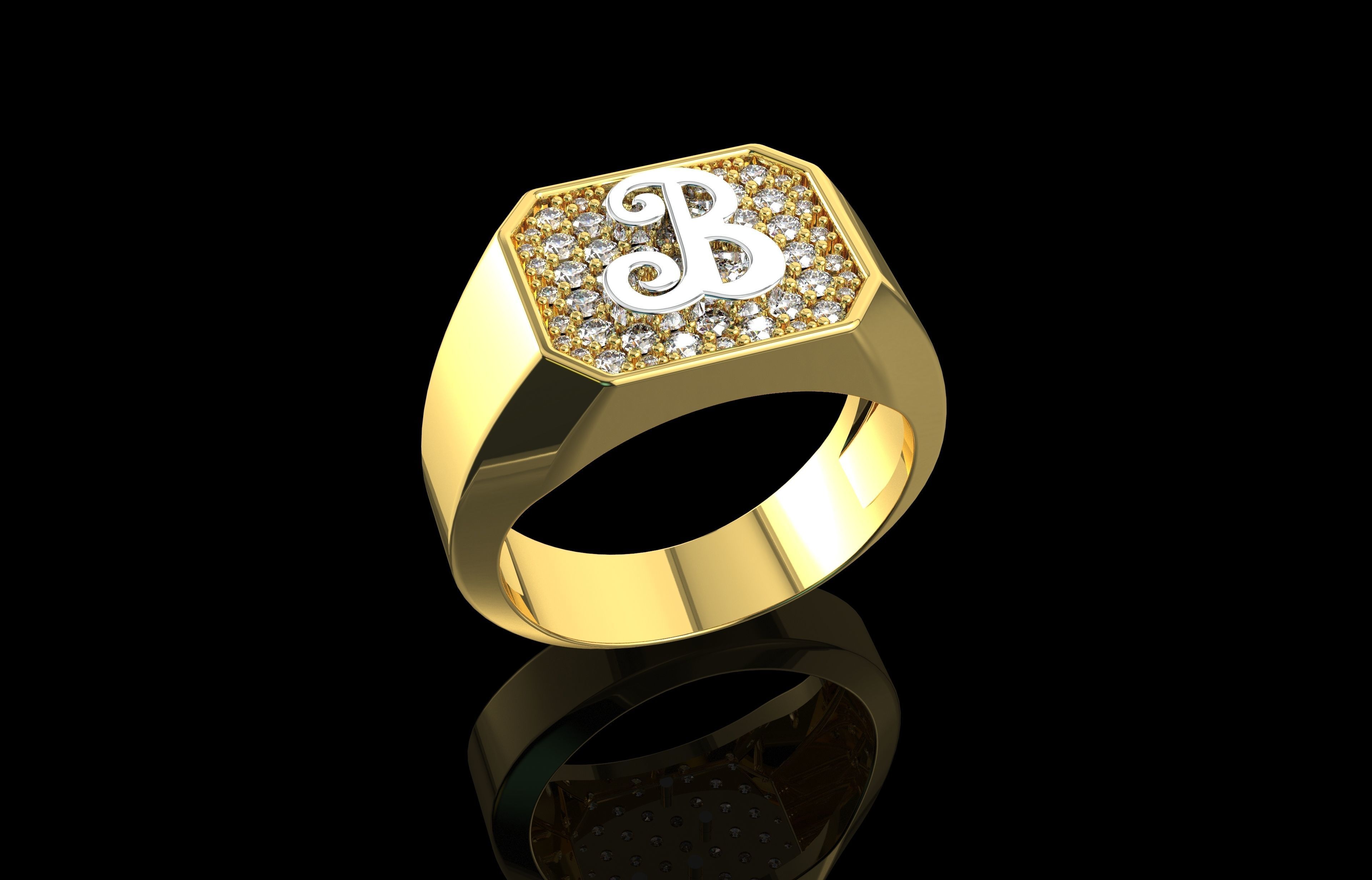 Ring Number 24 3D print model_1