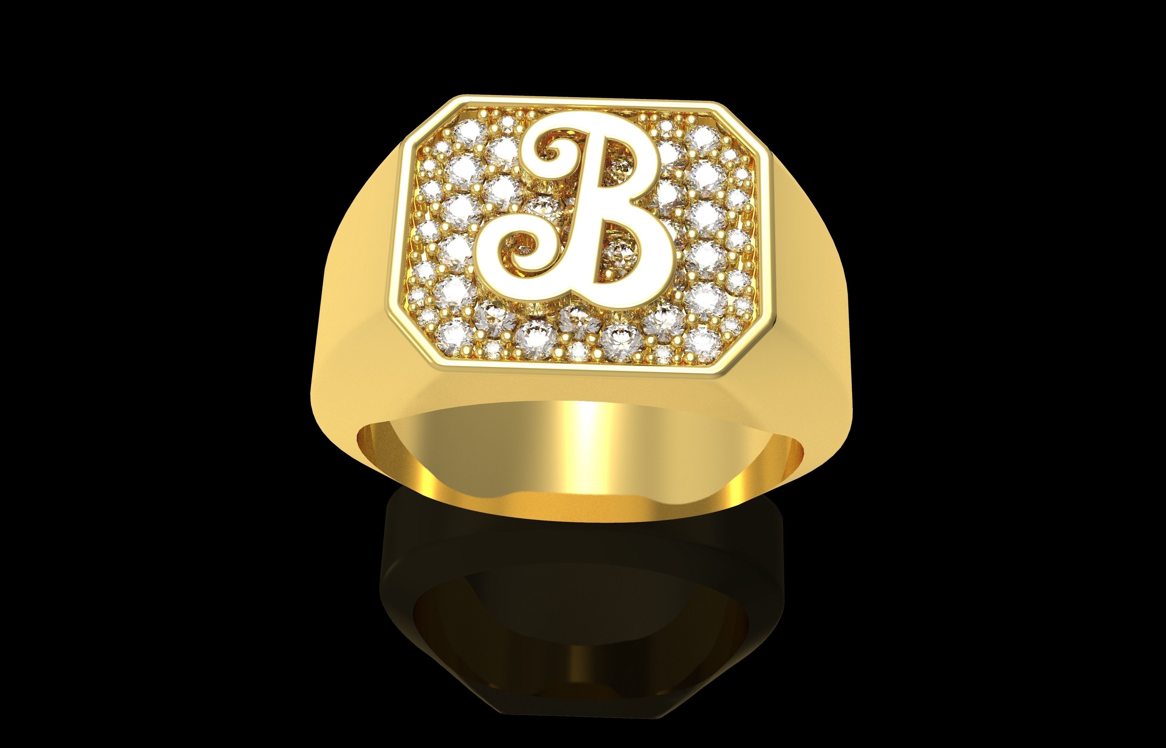 Ring Number 24 3D print model_31