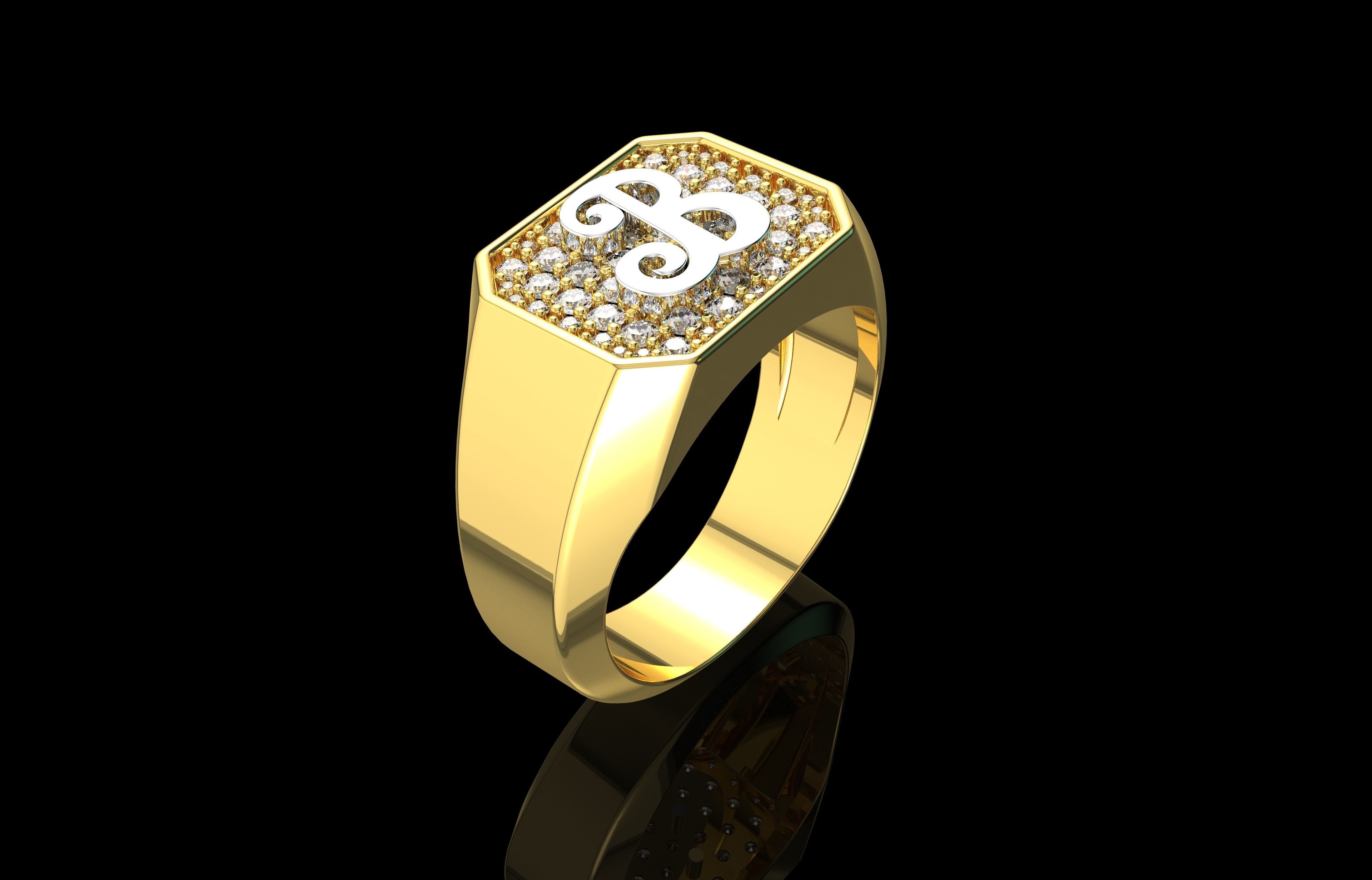 Ring Number 24 3D print model_12
