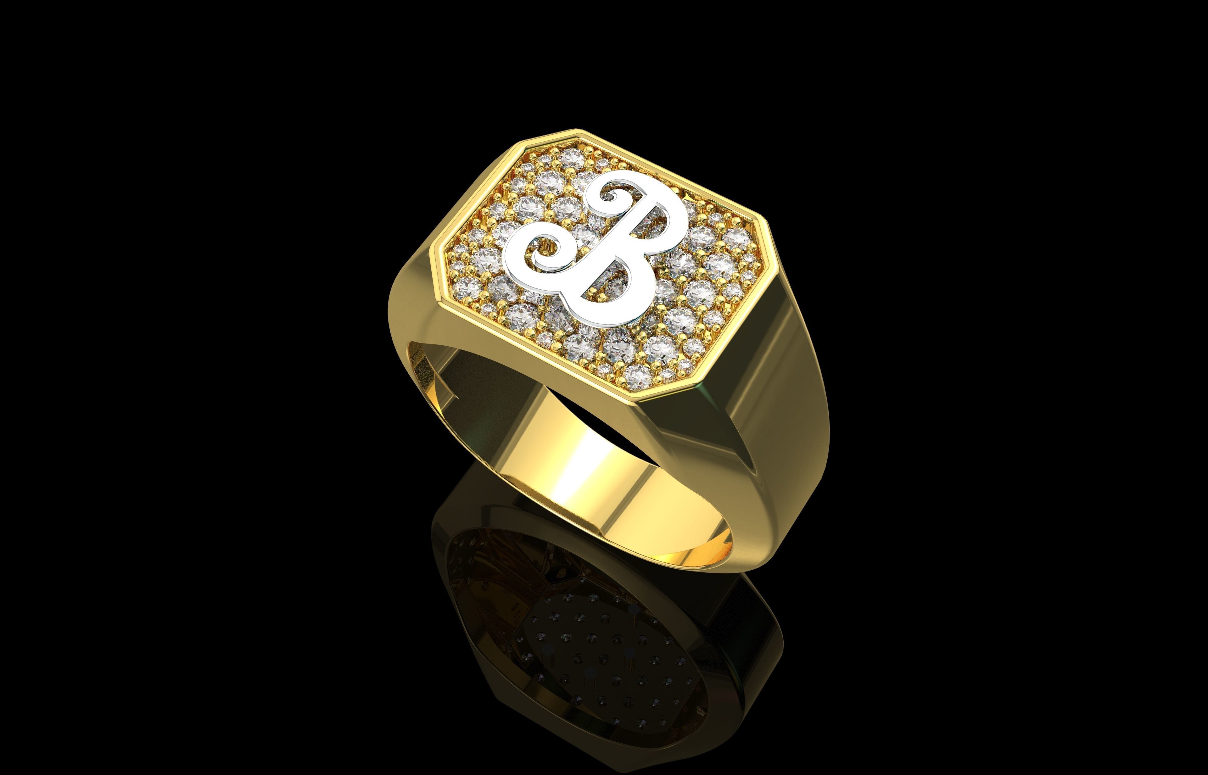 Ring Number 24 3D print model_8