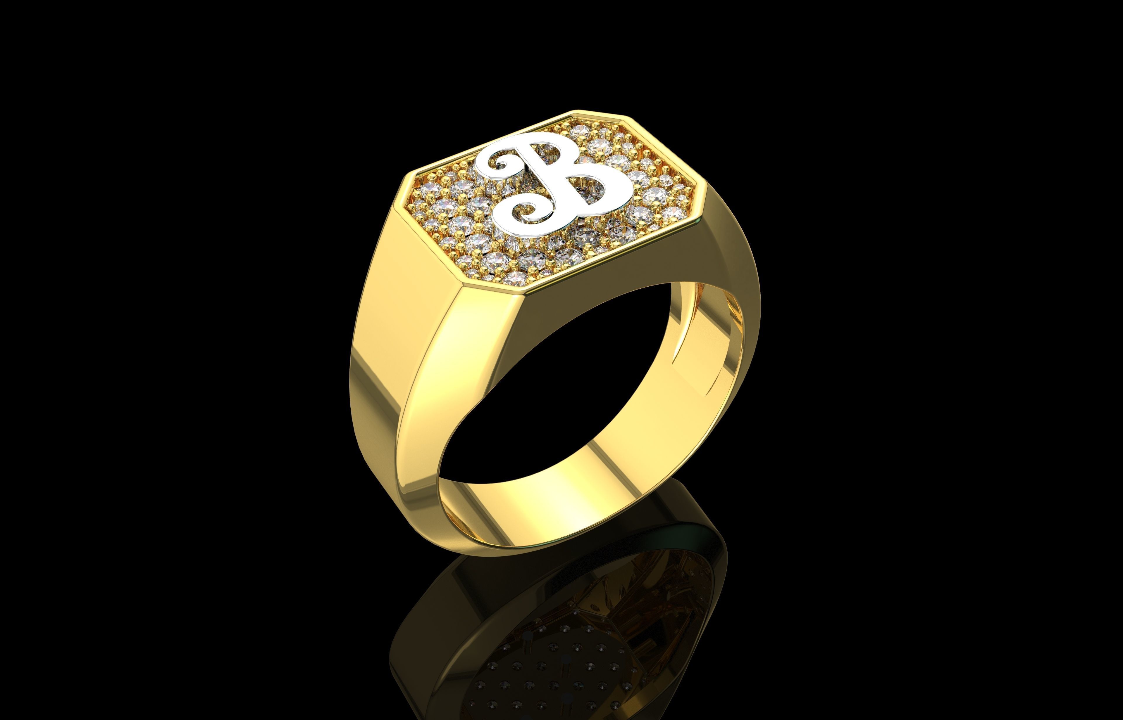 Ring Number 24 3D print model_13