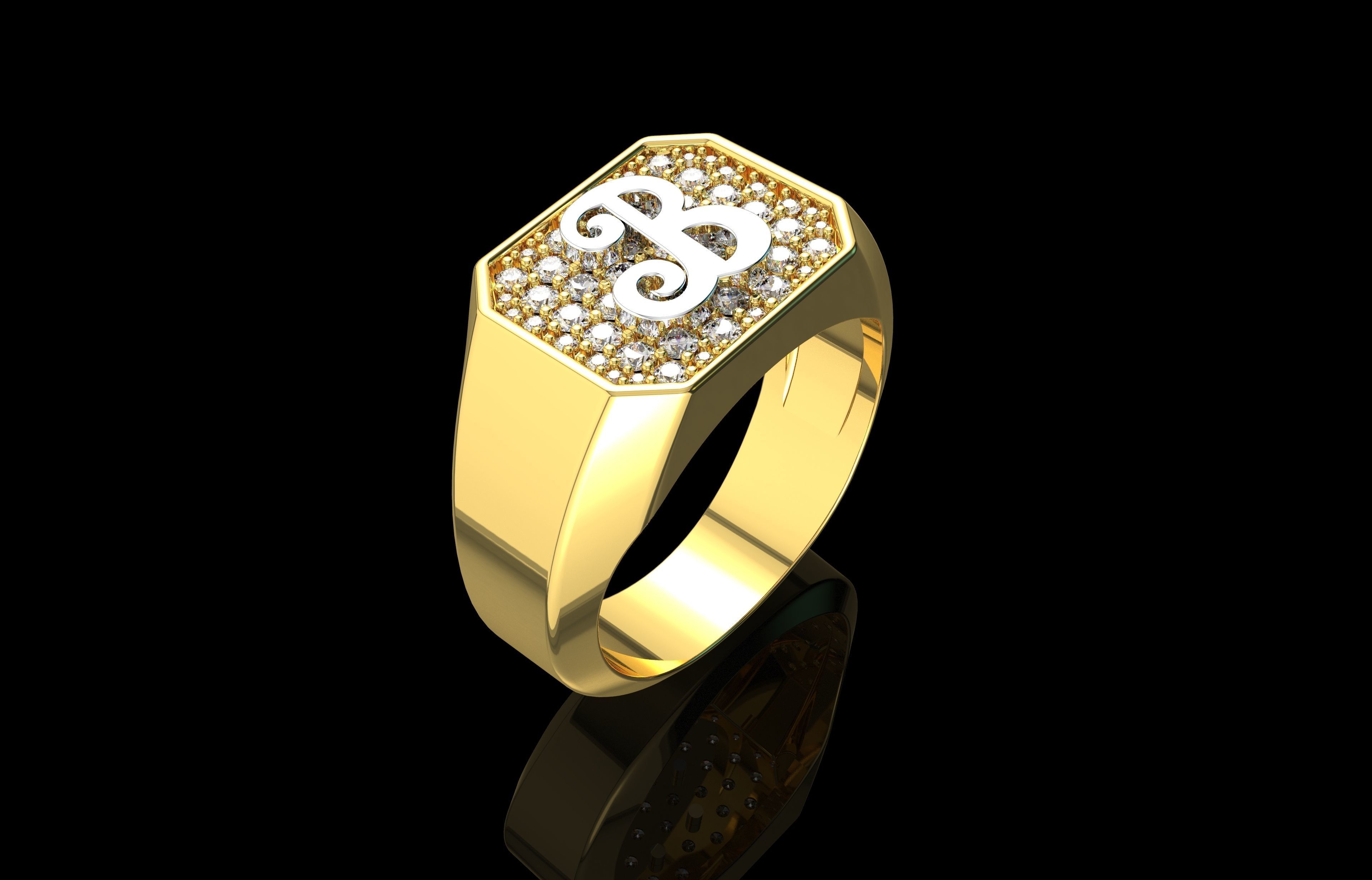 Ring Number 24 3D print model_4