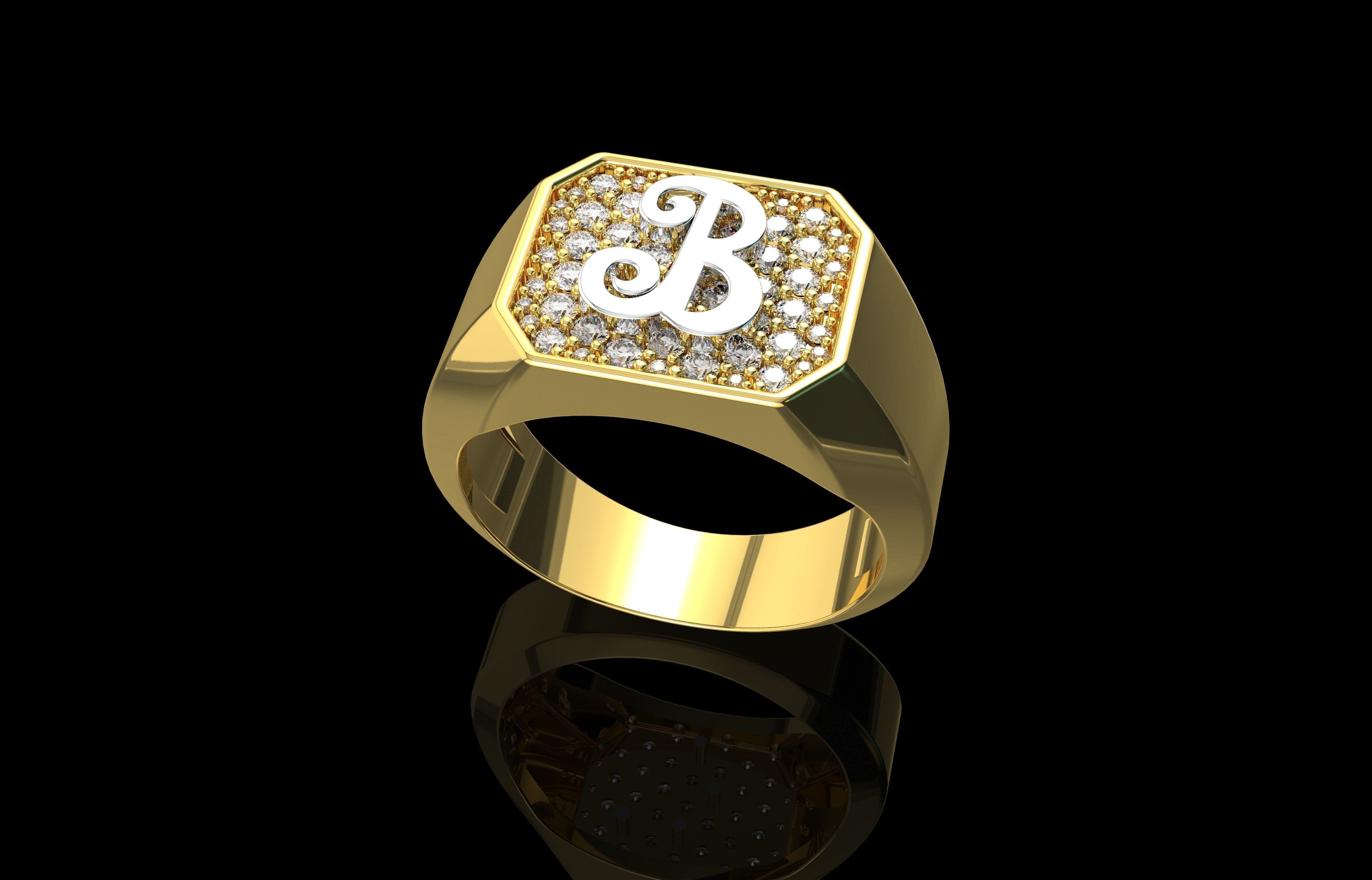 Ring Number 24 3D print model_2